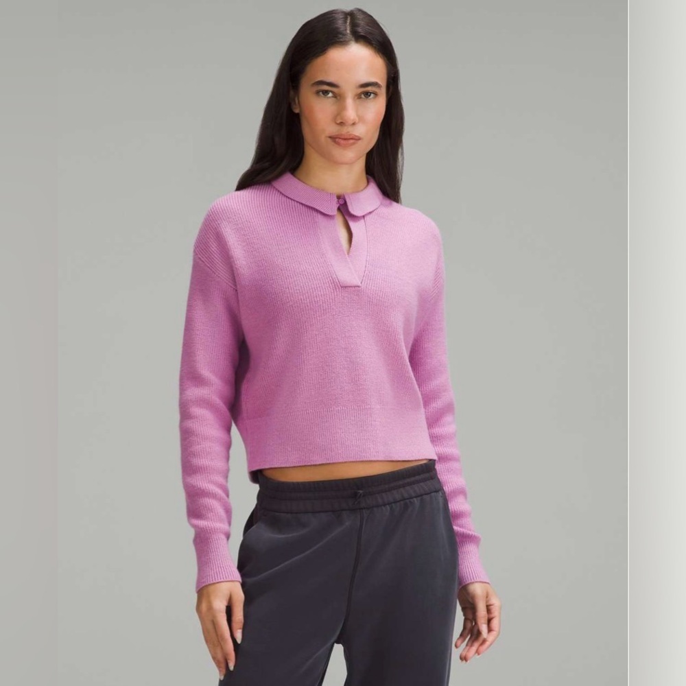 Lululemon Collared Merino Wool-Blend Sweater